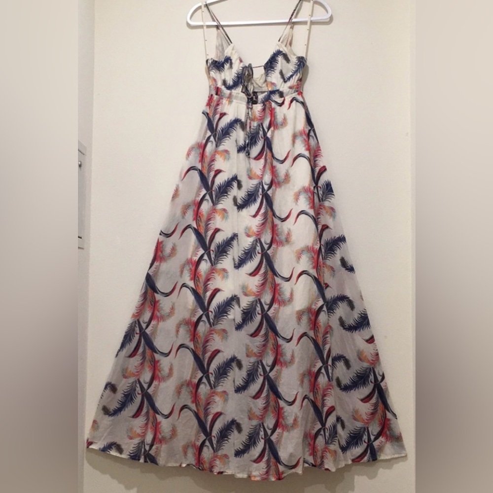 Quicksilver Tropical Feather Print Maxi Dress - Picture 3 of 15